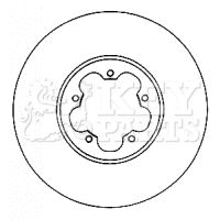 KEY PARTS Тормозной диск KBD4563